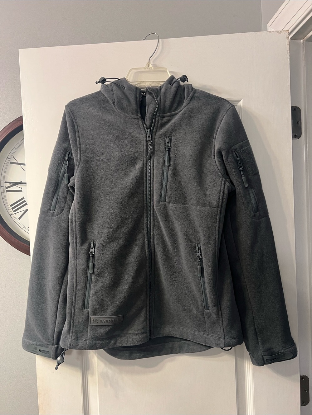 NWT Baerskin Tactical Supply Co gray hooded fleece jacket size s - Picture 2 of 11
